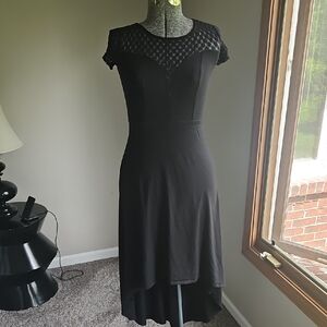 Fire Los Angeles black high-low dress